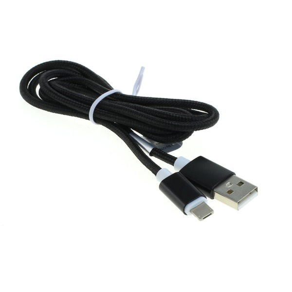 Câble USB 2in1 - iPhone / Micro-USB - Gaine en nylon - 1,0m - noir